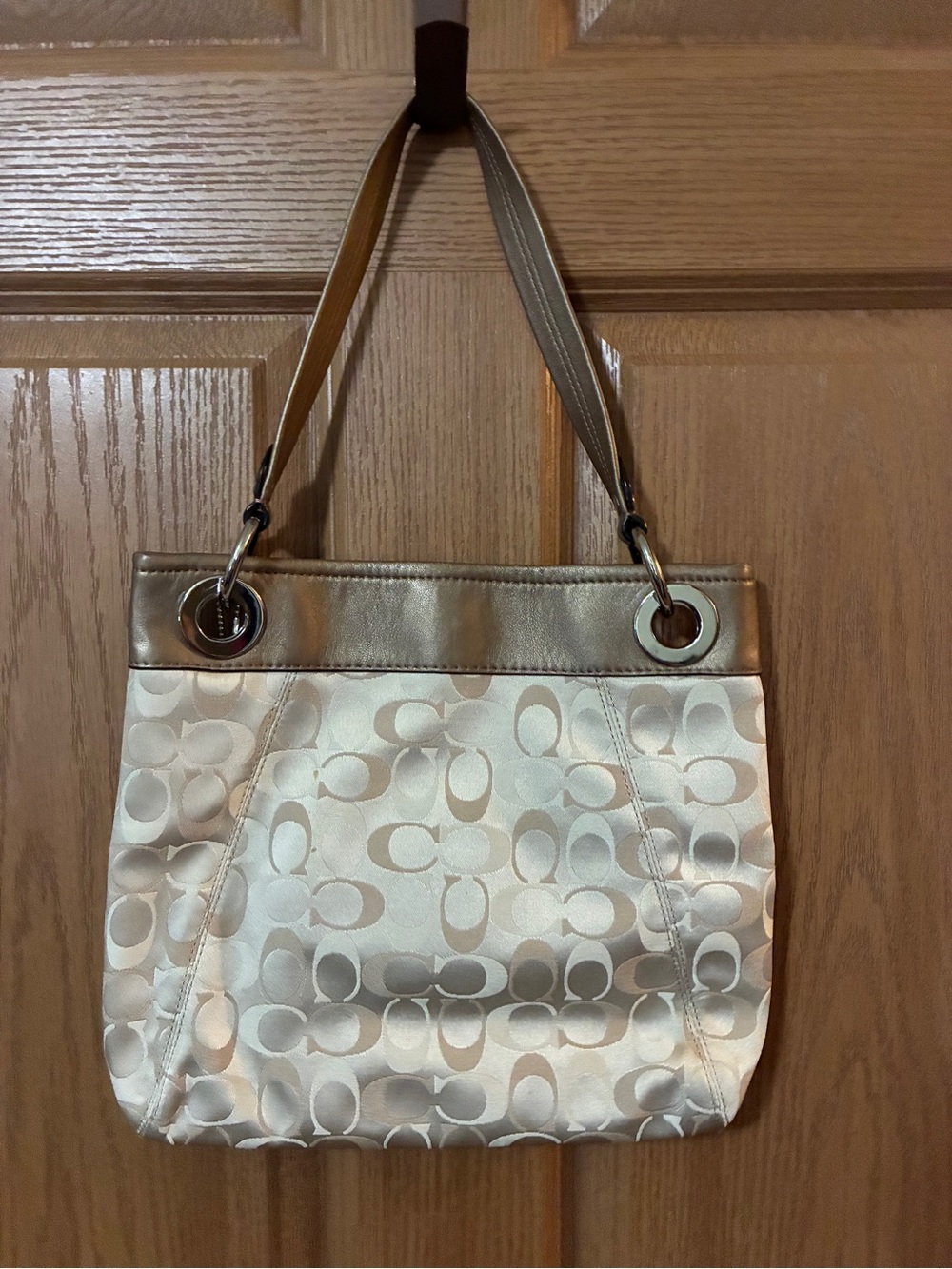 Coach Ashley Signature Pleated Hippie Shoulder Bag - Picture 2 of 5